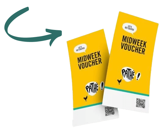 Pathë midweek voucher tijdelijk 2 gratis